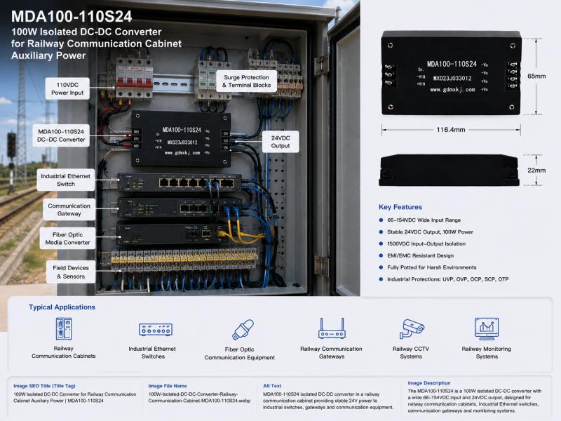 100W Isolated DC DC Converter Railway Communication Cabinet.jpg