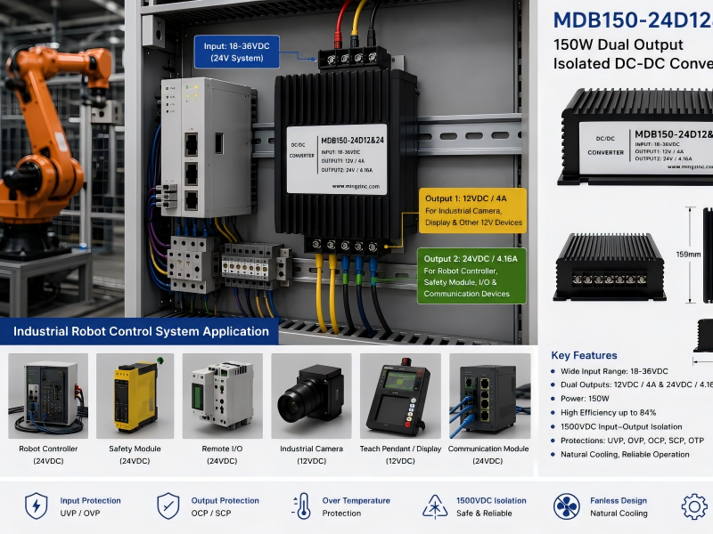 150W Dual Output Isolated DC-DC Converter for Industrial Robot Control Systems.png